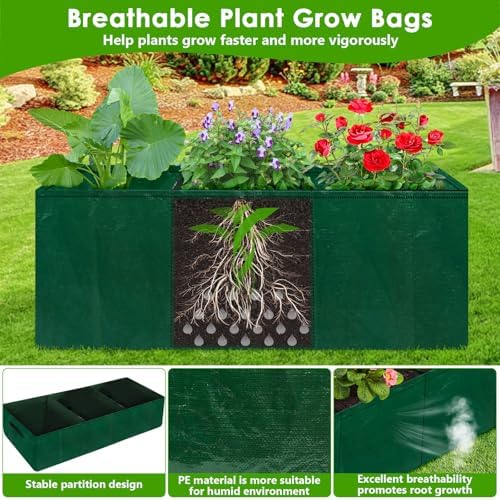 ROADPLUM Cucumber Trellis for Climbing Plants with Grow Bag, 61" Tall Metal U-Frame Garden Trellis for Raised Bed with Garden Netting and Plant Clip Plant Ties for Vegetables, Squash, Pea, Grape - Image 4