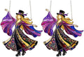 Handmade Stained Glass Wind Spinner, Dancing Lady Window Suncatcher,Model A by Unknown