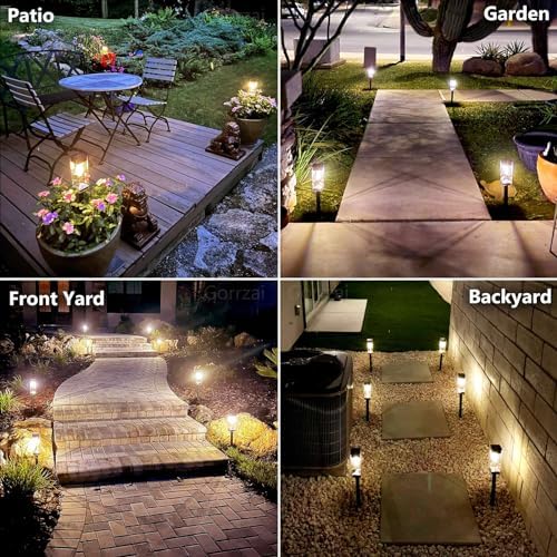 Solar Pathway Lights Outdoor Waterproof Landscape Lighting 4 Pack - Image 3