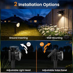 IP67 Solar Lights Outdoor Waterproof, 2CCT & RGB Landscape Lights, 4 Pack - Image 5