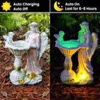 Solar Garden Statue Outdoor Angel Garden Figurine with Color Changing Light - Image 3