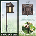 GIGALUMI Japanese Decor Solar Lights for Outside, Pathway Lights 4 Pack - Lawn/Patio/Yard/Walkway/Driveway Decoration - Image 7
