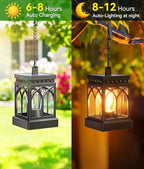 KOOPER 6 Pack Solar Lanterns Outdoor Waterproof, Brighter Hanging Solar Lantern Lights for Outside, Auto ON/Off Lanterns Decorative Outdoor for Garden Table Yard Path Tree Patio Lawn Decor, Gifts - Image 3