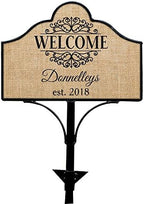 GiftsForYouNow Welcome Personalized Magnetic Yard Sign Set by GiftsForYouNow