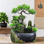 Rockery Stream Tabletop Fountain, Zen Meditation Indoor Waterfall Feature with Automatic Pump and Switch, Desktop Fountain for Home Office Bedroom Decoration (B) - Image 5