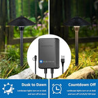 SUNVIE All-in-One LED Pathway Lighting Kit, 8-Pack Low Voltage Landscape Lights with Transformer and 100FT 16/2 AWG Wire, 3000K Waterproof Landscape Lighting with Connectors for Walkway Garden Yard - Image 3