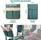 ELEVON Portable Garden Kneeler and Seat Heavy Duty Garden Bench with 2 Large Tool Pouches Prevent Knee & Back Pain Folding Sturdy Gardening Tools Gifts for Gardeners - Image 2