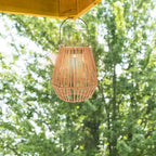 Rattan Solar Lantern Outdoor Hanging LED Solar Lights Waterproof Garden Patio Yard Decorative Lamp for Porch and Courtyard - Image 3