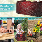 Gardening Tool Bag,Heavy Duty Garden Tote Bag,Portable Oxford Gardening Storage Basket Organizer Handbag with Pockets Handle,Hand Tools Gifts for Outdoor Garden Lawn - Image 5