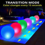 ALTZ Floating Pool Lights Solar Powered 15", Poll Lights to Turn Your Pool into a Wonderland-Beautiful Bright Colors, Pool Balls Lights, Color-Cycle- Watreproof-Led Pool Lights (Pack of 2) - Image 2