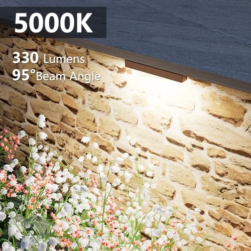 VOLISUN 7 Inch Retaining Wall Lights, 5000K Hardscape Lighting, 16 Pack - Image 2