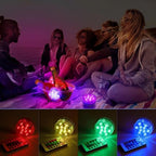 Mudder 24 Pack Submersible LED Lights with Remote 2.8" Hot Tub Lights Waterproof Pool Underwater LED Light Battery Operated Bathtub Lamp 16 Color Changing Lamp for Pool Pond Vase Aquarium Decoration - Image 6