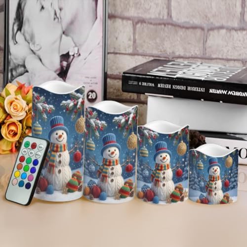 Vintage Christmas Color Changing Electric Candles, 4 Pack - Image 4