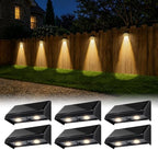 Solar Fence Lights Outdoor for Wall, Step, Deck, Railing, Porch, Address by XmnSoly