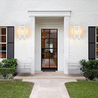 19" Large Outdoor Wall Light Fixtures, White Porch Light, 2 Pack - Image 7