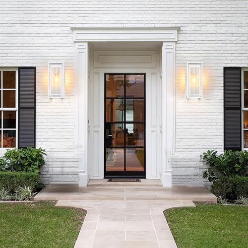 19" Large Outdoor Wall Light Fixtures, White Porch Light, 2 Pack - Image 7
