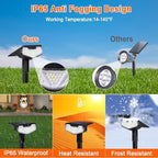 Solar Lights Outdoor Waterproof Solar Garden Light for Outside Yard Landscape Lighting Pathway Spot Lights Spotlight Wall Light Auto On/Off, Pack of 6 (Cool White) - Image 5
