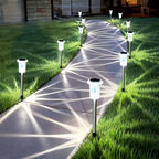 15 Pack Solar Pathway Lights Outdoor Waterproof, Cool White LED by Gorrzai