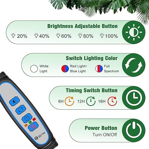 Wolezek Grow Lights for Indoor Plants with Stand, Red Blue Full Spectrum - Image 4