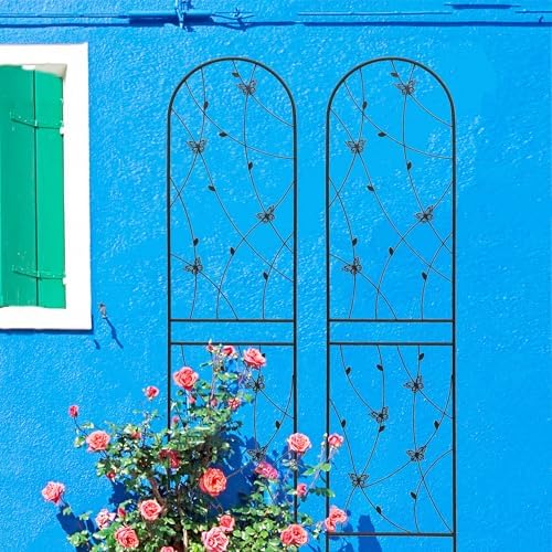 Garden Trellis for Climbing Plants Outdoor, 2-Pack 86" Metal Rustproof - Image 6