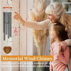 Wind Chimes Outdoor Outside,35" Memorial Wind Chimes,Bereavement Funeral Sympathy Gifts for Loss of Loved One, Mother,Father - Image 5