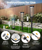 ALFIOT Solar Lights Outdoor, 12 Pack, Warm White, IP65 - Image 6