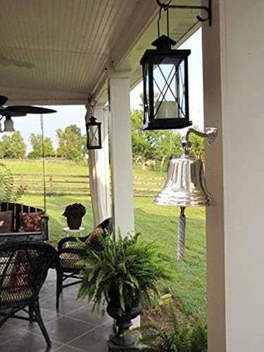 Solid Brass Wall Mounted Ship Hanging Bell for Reception, School, Outdoor,Indoor, Dinner & Chruch - 7 Inch by The Metal Magician - Image 4