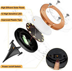 Outdoor In-Ground Lights Solar Disc Lights Outdoor Solar Garden Lights - Image 3