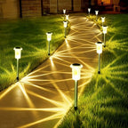 10 Pack Solar Lights Outdoor Waterproof Pathway Lights, Warm White by Gorrzai