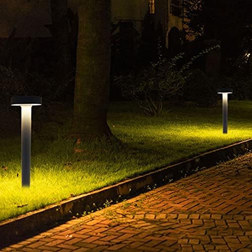 LED Bollard Light IP65 Waterproof Outdoor Driveway Walkway Pillar Lamp Yard Garden Lawn Post Lights Fixture 24in Pole Light Simple Modern Column Lamps Black Landscape Pathway Lights - Image 6