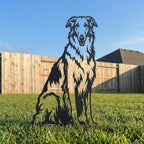 Dog Metal Garden Stake - Weatherproof Dog Silhouette Yard Art, Decorative Outdoor Sign for Lawn & Patio, Heartfelt Gift for Borzoi Lovers(Jump,10") - Image 2