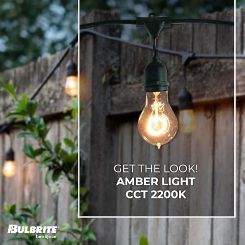 Bulbrite String15/E26-A19KT Outdoor-lightstrings, 48 Foot Black - Image 2