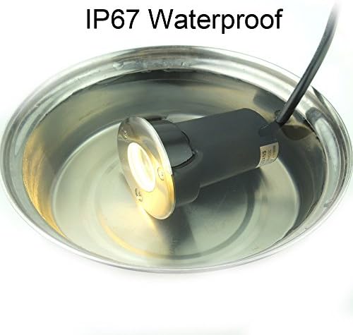 QUANS 3W 12V 24V DC Low Voltage In Ground Well LED Light Warm White 4-Pack - Image 6