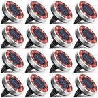 btfarm 16 Pack Solar Lights Outdoor Waterproof, 8 LED Solar Ground Lights by btfarmdecorativelighting