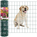 Green PVC Coated Welded Wire Fence 24" x 25' Roll, 2"x3" Mesh, 16 Gauge by FOREHOGARGARDEN%EF%BC%86HOME