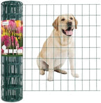 Green PVC Coated Welded Wire Fence 24" x 25' Roll, 2"x3" Mesh, 16 Gauge by FOREHOGARGARDEN%EF%BC%86HOME