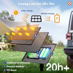addlon 102FT(96FT+6) Solar String Lights Outdoor, Waterproof, Last 20+ Hrs - Image 3