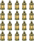 Romadedi Mini Lanterns Decorative, Gold, Pack of 20 by ROMADEDI