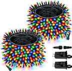 2 Pack Extendable Multicolor Christmas String Lights Indoor Outdoor 400 LED by Halloween