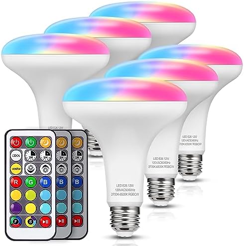 JandCase BR30 Color Changing Light Bulb,RGB+Warm+Cool White LED Flood Light by JandCase