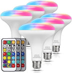 JandCase BR30 Color Changing Light Bulb,RGB+Warm+Cool White LED Flood Light by JandCase