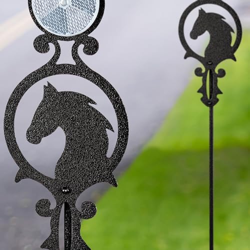 Touch of Class Pathways Driveway Marker Stake, Horse, Black, Set of 2 - Image 4