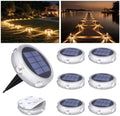 YiLaie Solar Ground Lights Outdoor IP68 Waterproof, Warm White 8 Pack by YiLaie