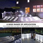 Deck Lights Outdoor Waterproof Low Voltage Lighting Kit Stainless Steel 1W Outdoor Yard Garden Decoration Lamps Landscape Pathway Patio Step Stairs Black Border(20pcs,Cool White) - Image 3