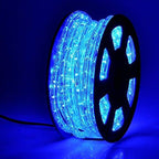 DINGFU 50ft 360 LED Waterproof Rope Lights, 110V Connectable Indoor Outdoor Blue Rope Lights for Outside, Deck, Patio, Pool, Camping, Bedroom Decor, Landscape Lighting and More (Blue) by DINGFU