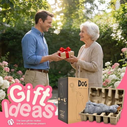 Goodeco Dog Statue with Solar Butterfly Garden Decor - Image 4