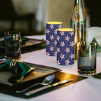 Set of 2 Flameless Candles, Led Battery Operated Candles, American Flag Stars Outdoor Indoor Lights with 18-Key Remotes Timer for 4th of July Party, Holidays, Home Decorations - Image 3