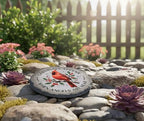 Magnolia Garden 10-Inch Cardinals Appear When Angels are Near Decorative Stepping Stone – Red Bird Memorial Resin Garden Tile – Sympathy & Bereavement Outdoor Accent - Image 2
