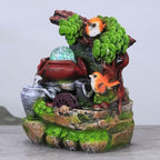Waterfall Tabletop Fountain Resin Water Fountain Small Fountain Water Ornament Living Room Home Decoration Indoor Fountain - Image 4