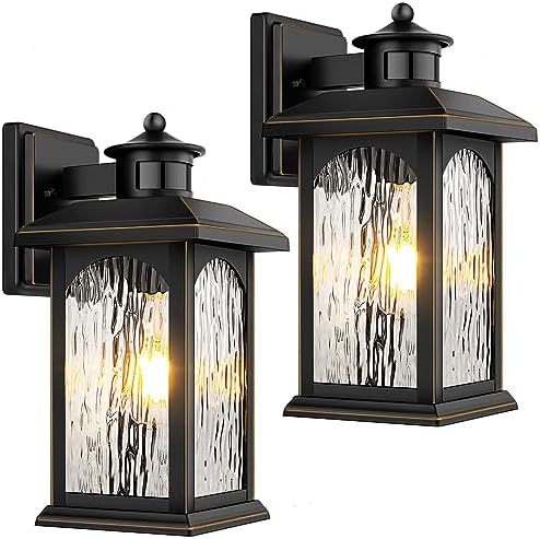 FILIYANO Motion Sensor Outdoor Wall Light Fixtures, Dusk to Dawn, 2 Pack by FILIYANO